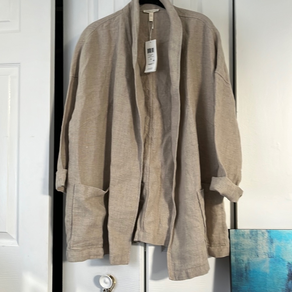 Eileen fisher linen blazer with tags